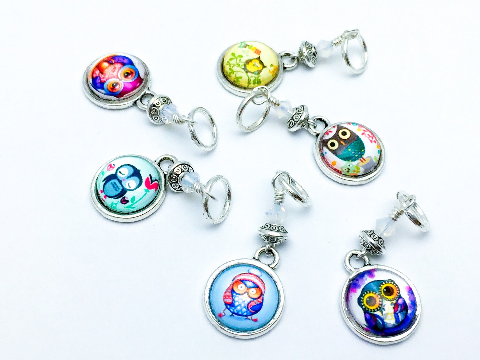 Owl Stitch Markers for Knitting or Crochet Choose Clasps or Etsy