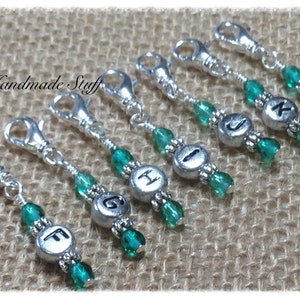 Work in Progress Stitch Markers, Clip On Stitch Markers, Crochet Hook Letter Size Markers |, Mother's Day Gift