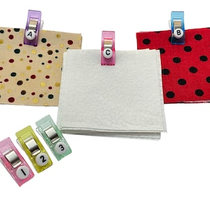 Pinch Quilt Clips - Numbers & Letters Pinch Quilt Clips - Numbers & Letters