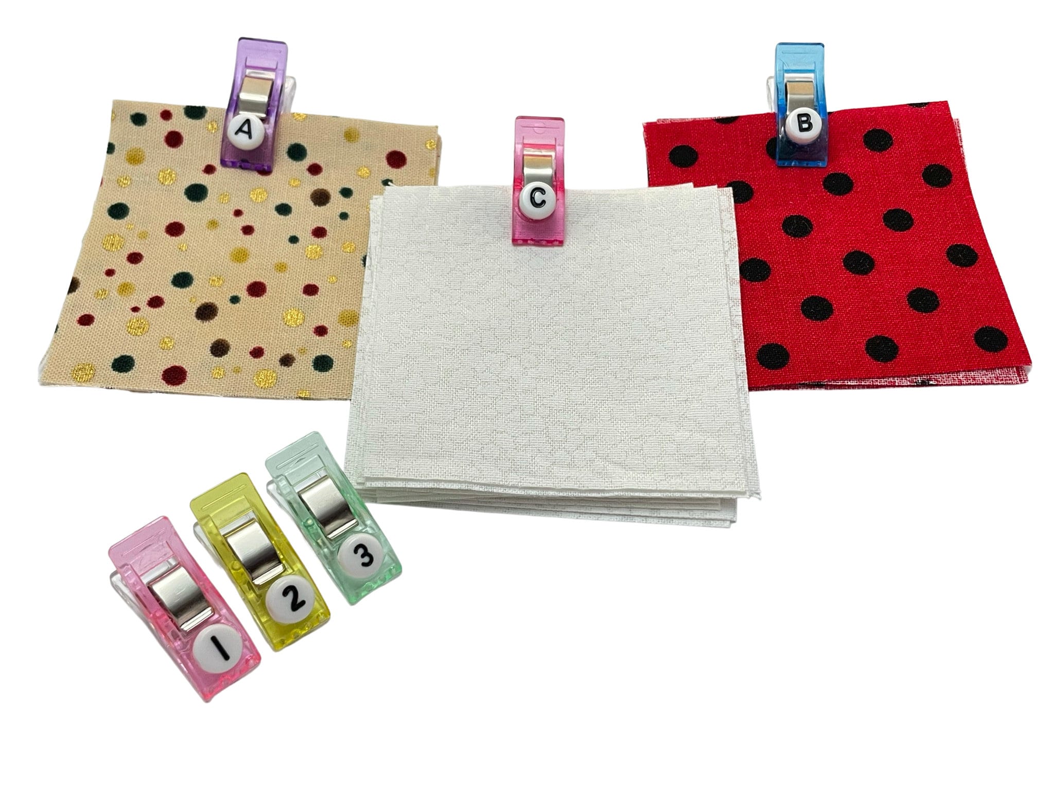 Pinch Quilt Clips - Numbers & Letters Pinch Quilt Clips - Numbers & Letters