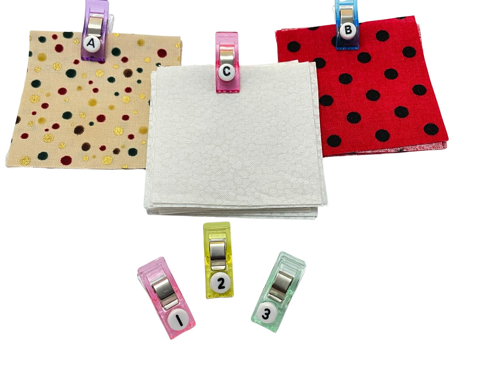 Quilt Clips With Letters or Numbers, Number Pattern Clip for Quilters ...