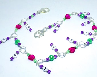 Knitting Chain Counter for Row Counting, Beaded Row Counter for Knitters,  Birthday Gift for Knitter