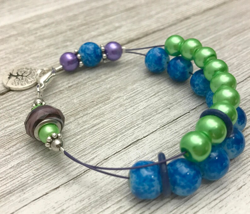 Tree of Life Abacus Counting Bracelet Knitting Row Counter Etsy Canada