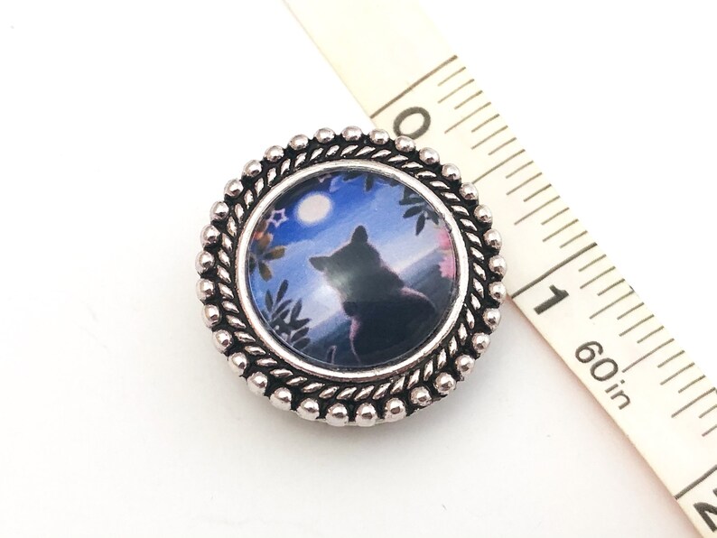 Magnetic Black Cat Shawl Pin, Sweater or Scarf Brooch, Gift for Her, Mother's Day Gift image 3