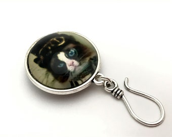 Cat Magnetic Portuguese Knitting Pin, Gift for Knitters, Knitting Hook for Yarn, Mother's Day Gift