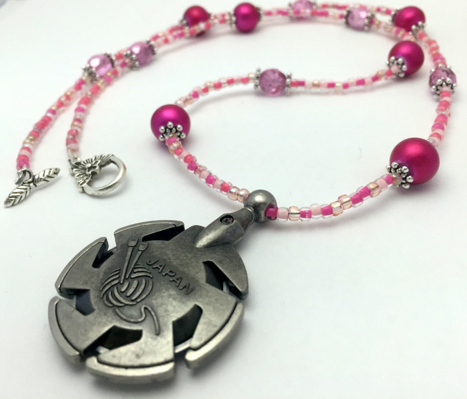 Pink Yarn & Thread Cutter Necklace Gift for Knitters Etsy