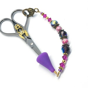 Bead Scissor Fob for Embroidery Scissors, Gift for Quilter, Sewing Accessory for Mom, Birthday Gift for Quilter
