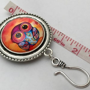 Fancy Owl Magnetic Portuguese Knitting Pin, Gift for Knitter, Mother's Day Gift image 6