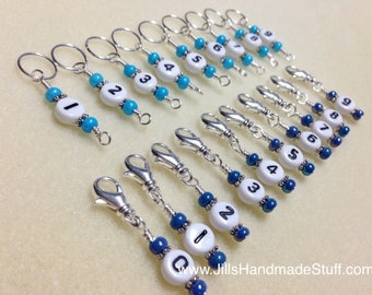 Sistema de conteo de filas de números / Marcadores de puntos Piggyback / Regalo para tejedores / Soporte opcional disponible / Regalo de cumpleaños para tejedores