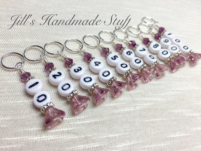 Number Stitch Markers 10100 Row Counter Gifts for Knitter Etsy