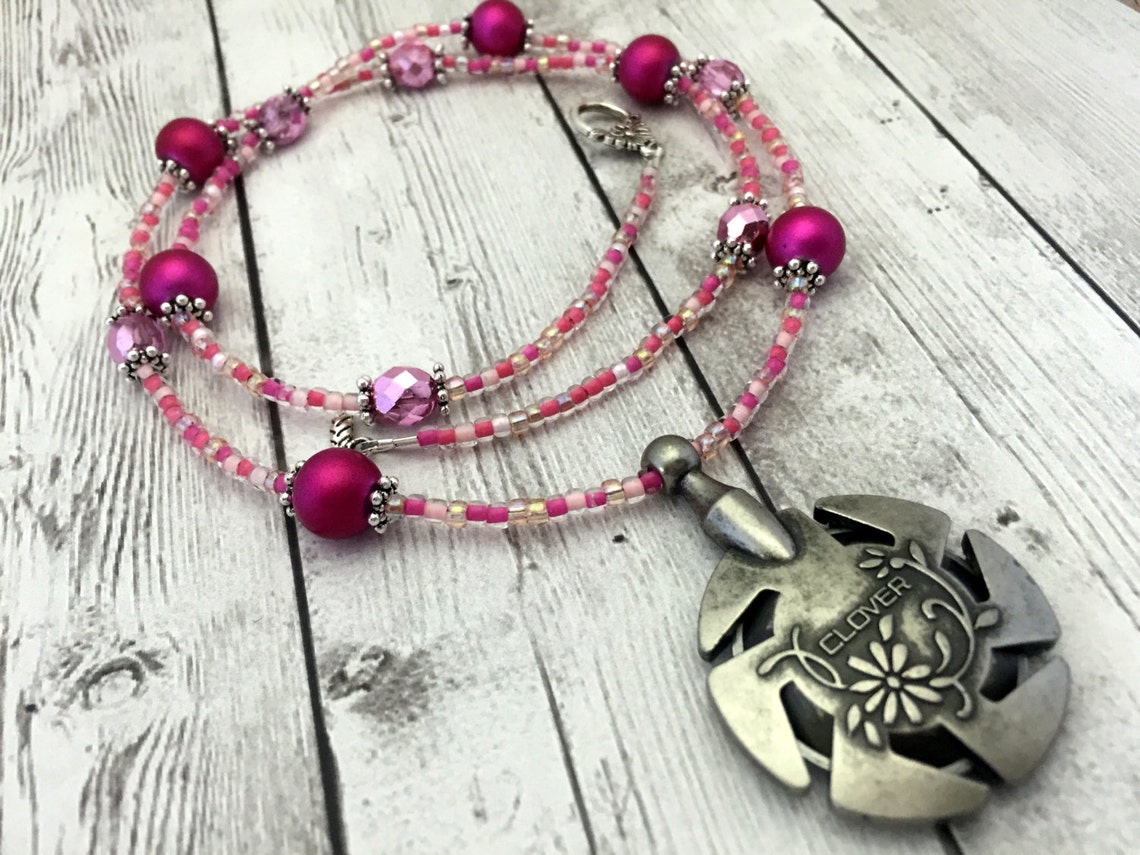 Pink Yarn & Thread Cutter Necklace Gift for Knitters Etsy