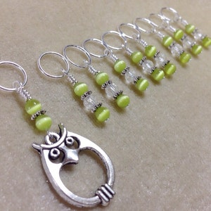 Owl Knitting Stitch Marker Set for Knitting or Crochet, Snag Free Progress Keepers, Birthday Gift for Knitter