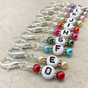 Crochet Hook Letter Stitch Markers | Removable Progress Keepers | Reminder Marker |, Mother's Day Gift