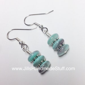 Boucles d’oreilles Light Aqua Wire Hook Drop - Surgical Steel Français Hook Earrings- Boucles d’oreilles Dangle |, Cadeau d’anniversaire pour les femmes