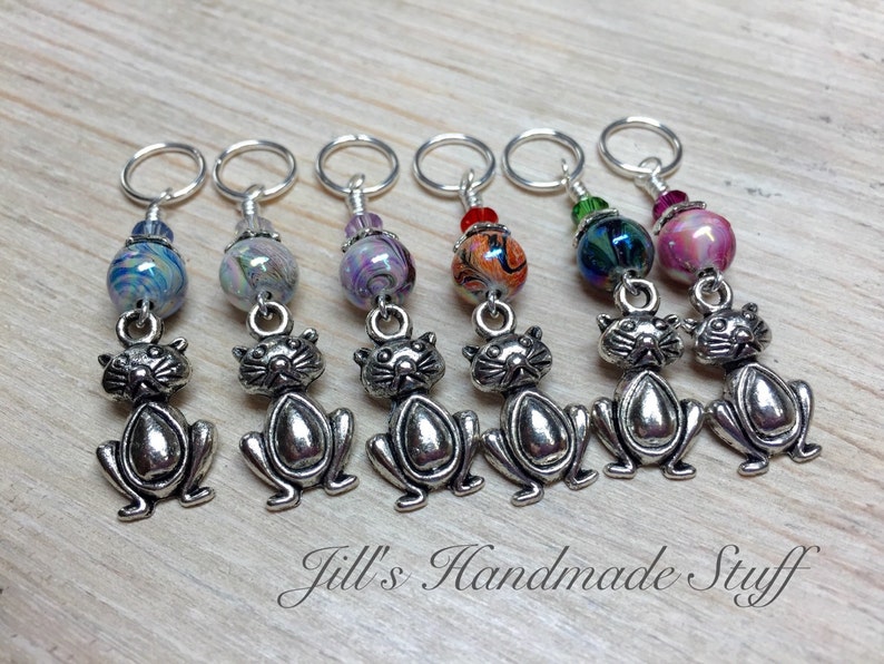 Cat Stitch Markers for Knitting Gifts for Knitter Etsy