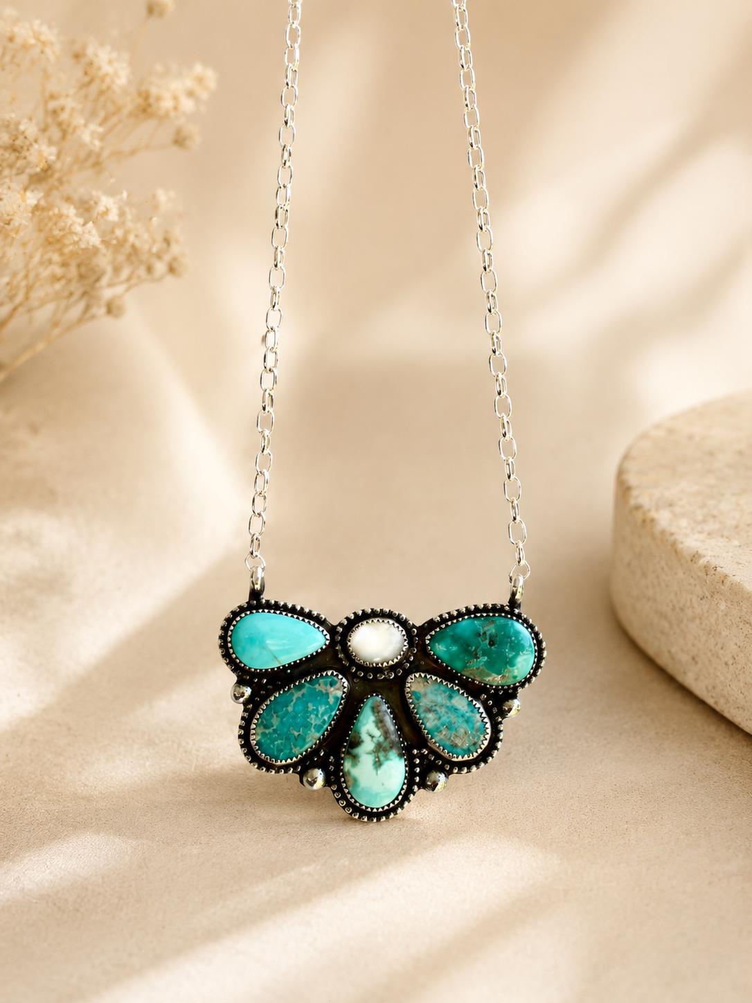 アクセサリー Turquoise silver925 designer necklace Silver 925 Turquoise Necklace Genuine - Etsy