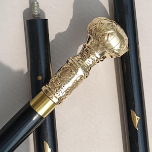 Round Knob Handle Walking Cane, Handmade Cane , Natural Wood Stick