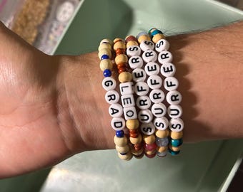 Custom beaded bracelet