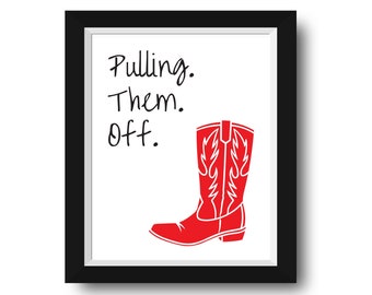 How I Met Your Mother Print - Pulling Them Off, ted mosby, tv print, home decor