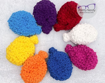 Reusable Water Balloons Set of 4 - handmade, eco friendly, unique gift, party favor, crochet, yarn, kids, fun, outdoor activity