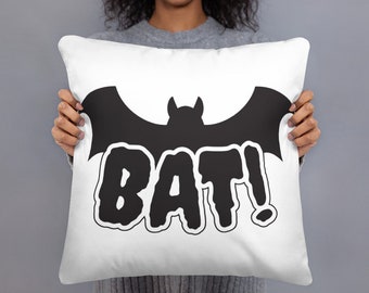 Bat! / Human Form What We Do In The Shadows Accent Pillow, tv show, funny, vampire, unique