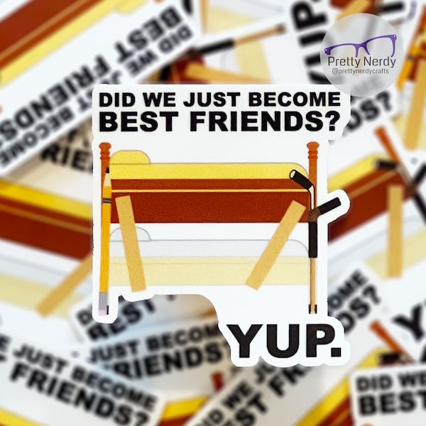 Best Friends - Step Brothers Sticker, movie vinyl sticker, laptop decal, water bottle decal, funny sticker, high quality