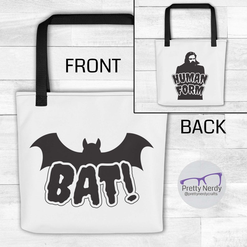 BAT / Human Form 2-sided Tote bag What We Do in the Shadows image 1