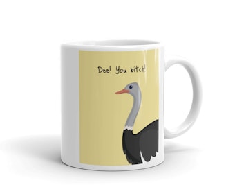 Dee! You bitch! Mug, Always Sunny in Philadelphia inspired, kitchen, coffee, tea, funny