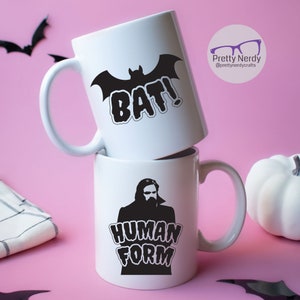 BAT! Human Form 2-sided Mug - What We Do in the Shadows, vampires, bat, funny, tv show, unique