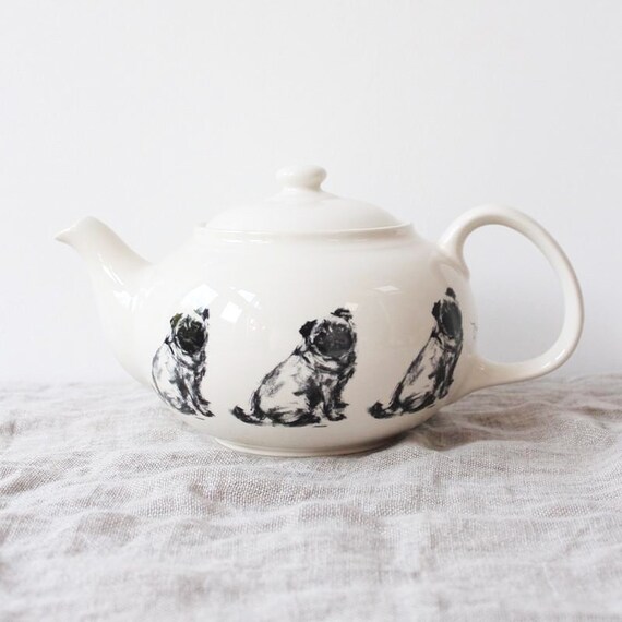 Blue Sky Clayworks パグ ティーポット Pug Teapot Blue Sky
