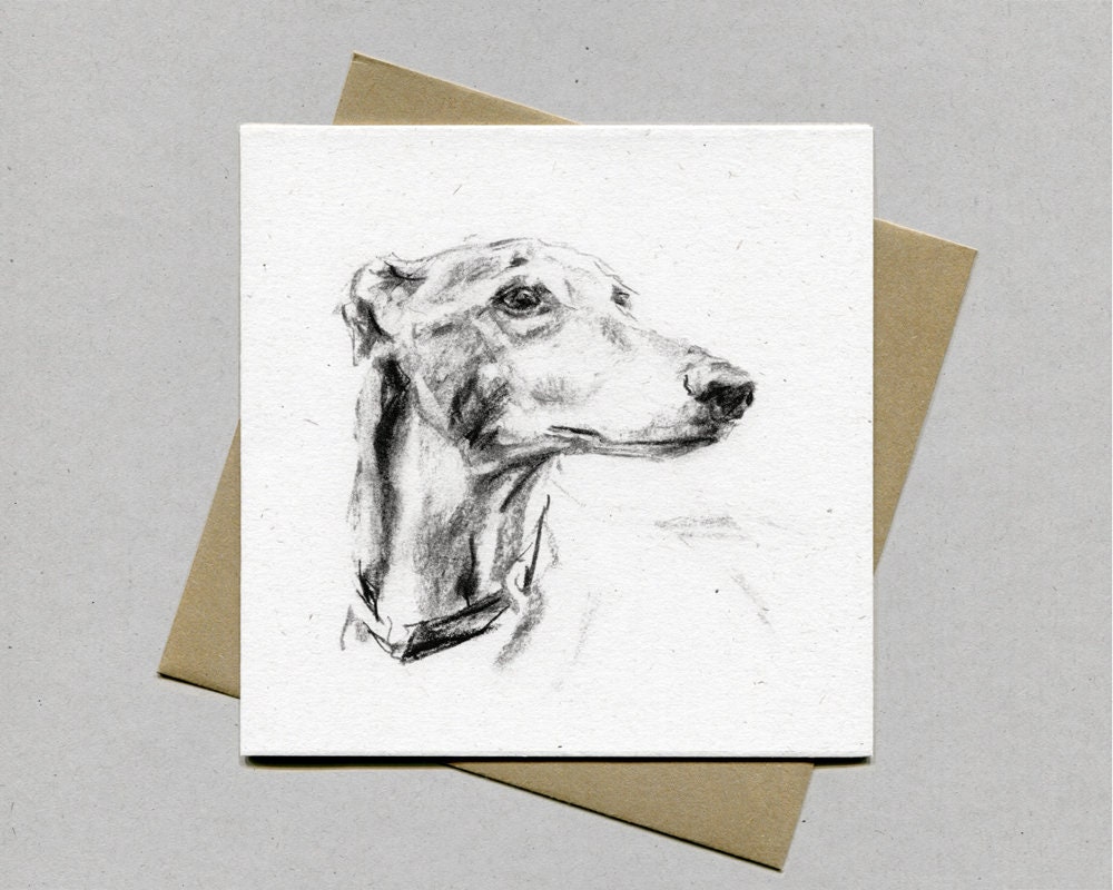 Greyhound Card Greyhound Greetings Card Greyhound Gift Etsy UK