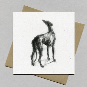 Cartão Hope Greyhound, cartão de felicitações para galgos - presente para galgos, amante de galgos, presente para galgos, cartão Galgo, cartão Lurcher