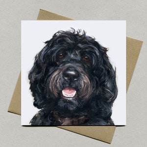 Labradoodle card,  labradoodle greetings card - labradoodle gift, labradoodle lover,  labradoodle present, labradoodle art