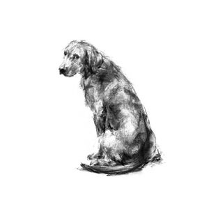 Dog drawing print, Labrador dog Drawing fine art dog print Labrador gift labrador print image 2