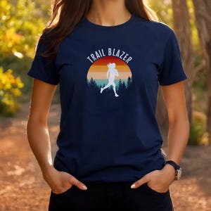 Trail running themed t-shirt gift for runners tee for women running enthusiasts
