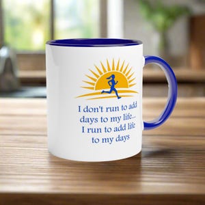 Motivational Running Mug – Ceramic Runner&#39;s Mug | Gift ideas for runners