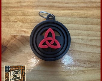 Aangepaste draaiende gyro-sleutelhanger, gepersonaliseerd 3D-geprint logo