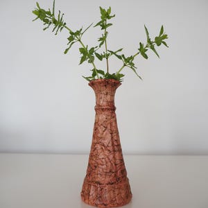Vintage Italian cork-covered glass vase