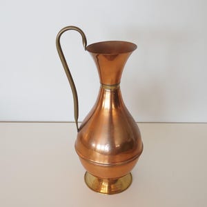 Vintage Brass and Copper Pitcher