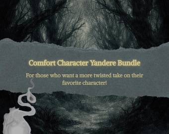 Custom Comfort Character Yandere Bundle | Made-to-Order & Personalized | Animanga/Fandom/Yandere