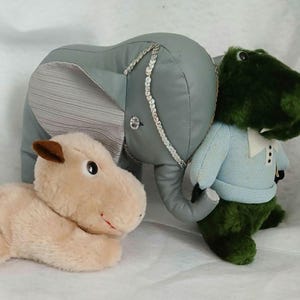 Elefante de peluche hecho a mano: amigos de peluche hipoalergénicos