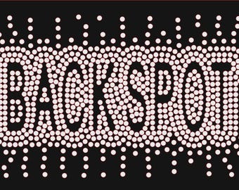 Custom Rhinestone Hotfix Transfer: BACKSPOT Burst Bling Decal