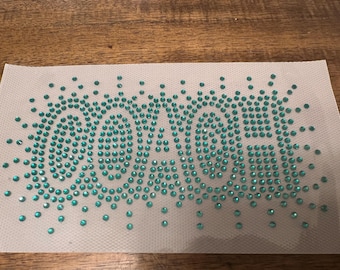 Custom Hotfix Rhinestone Transfer- BASE Transfer - Personalized Bling ...