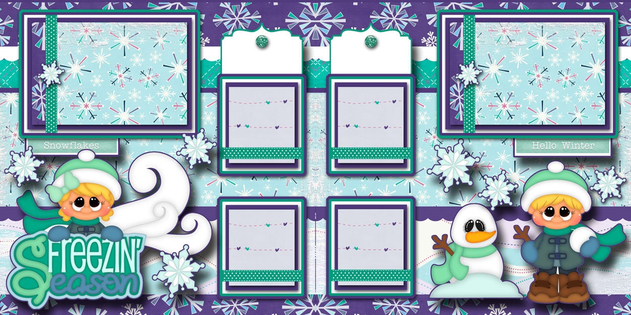 Freezin' Season Winter Snow Sleding Snowman Printed 2