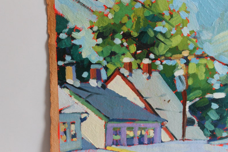 Original Oil Painting Ellicott City Maryland Street Etsy
