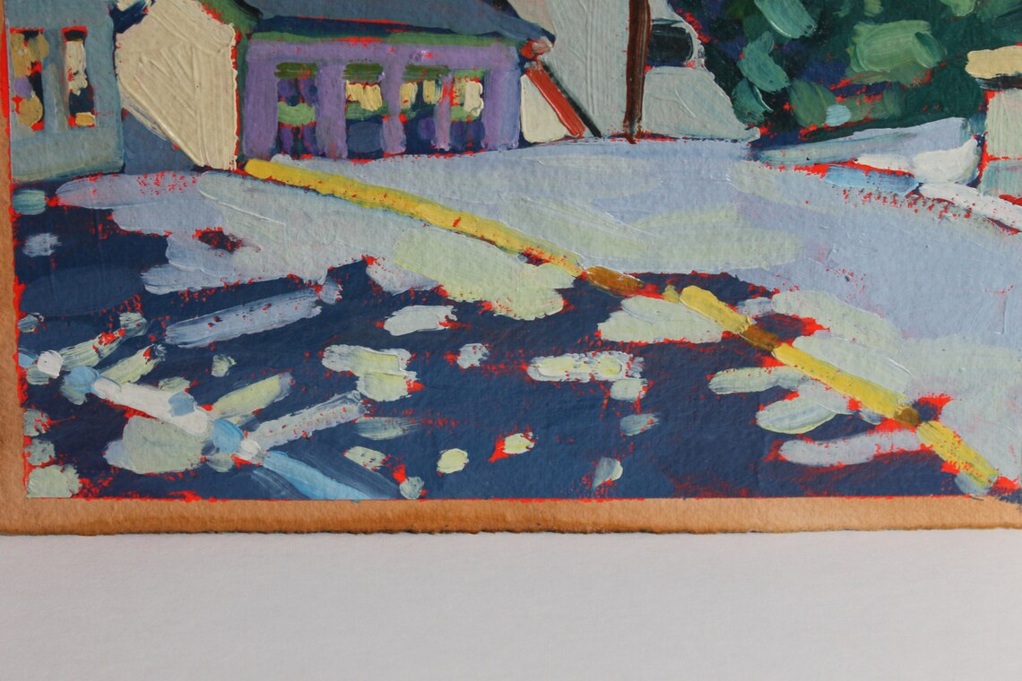 Original Oil Painting Ellicott City Maryland Street Etsy