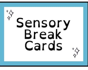 Sensory Break Cards - Printable OT Tool for Self-Regulation