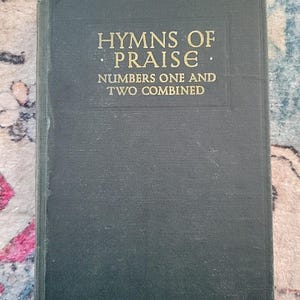 Hymns of Praise Numbers One and Two kombiniert 1941 vintage christliches Gesangbuch