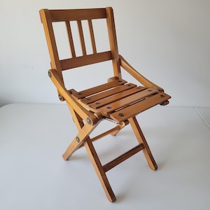 Vintage Childs Folding Chair - Etsy