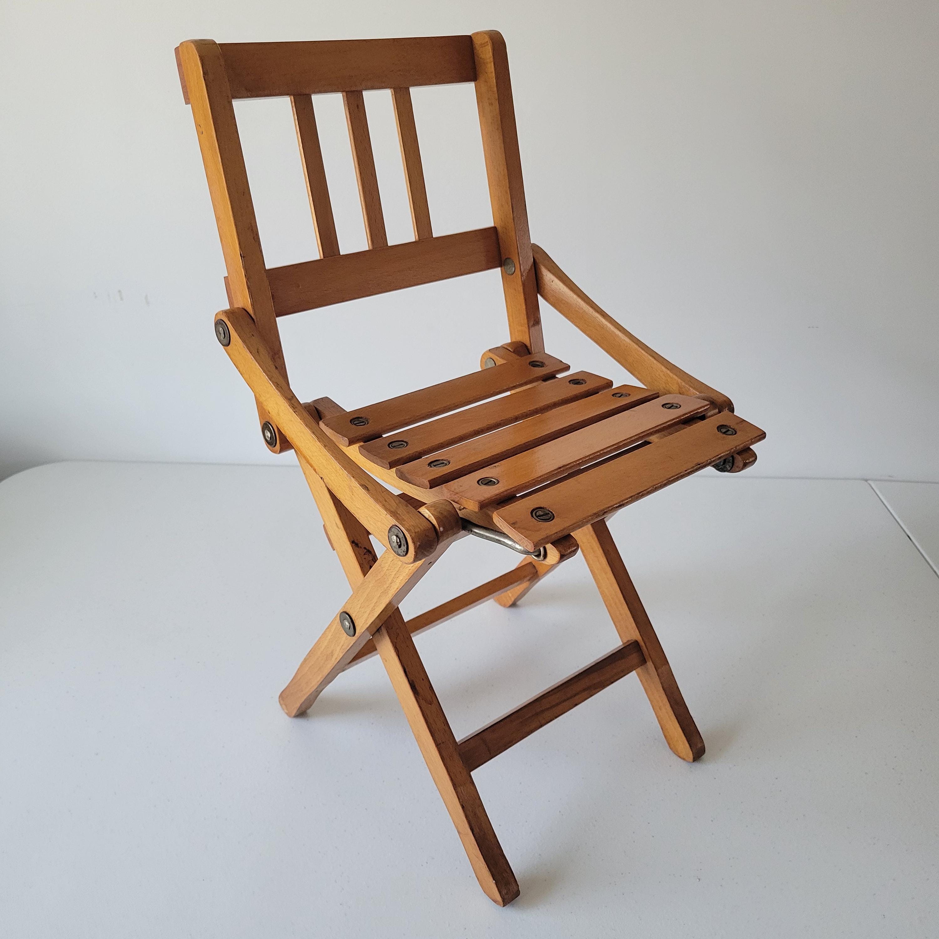 Antique childrens wood chair folding - Etsy 日本